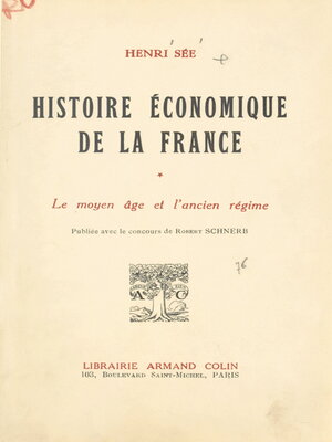 cover image of Histoire économique de la France